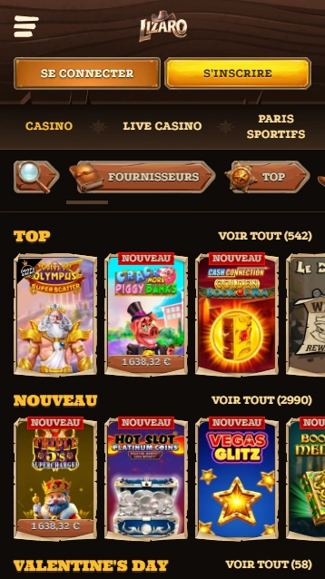 Jouez à Casino en Ligne Lizaro Grâce à les Plus Populaires Machines à Sous