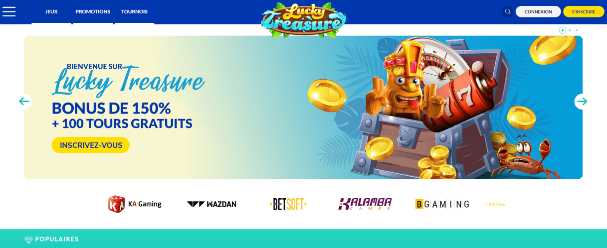 Casino Lucky Treasure FR en Ligne Avis