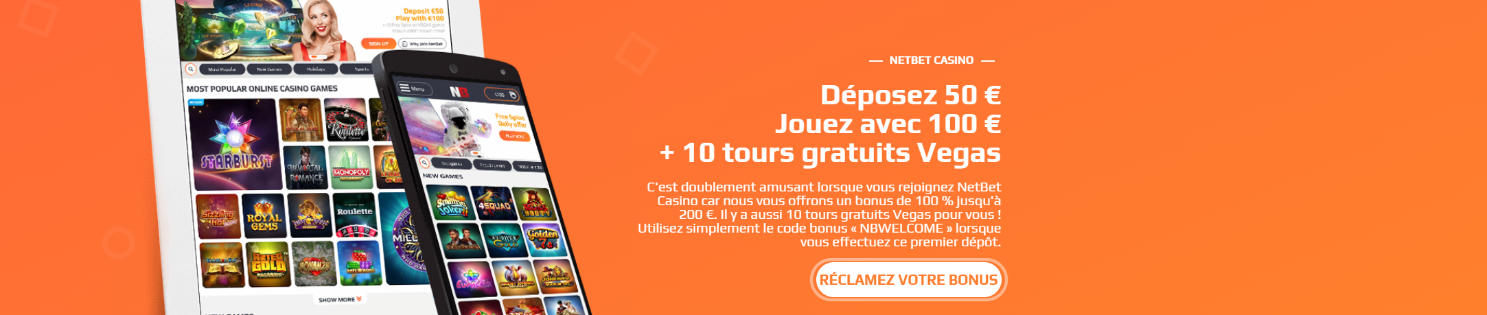 Casino en ligne NetBet avis bonus et promotions