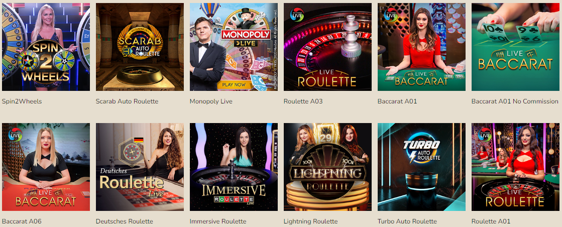 Xpress Casino Orient en Direct Jeux