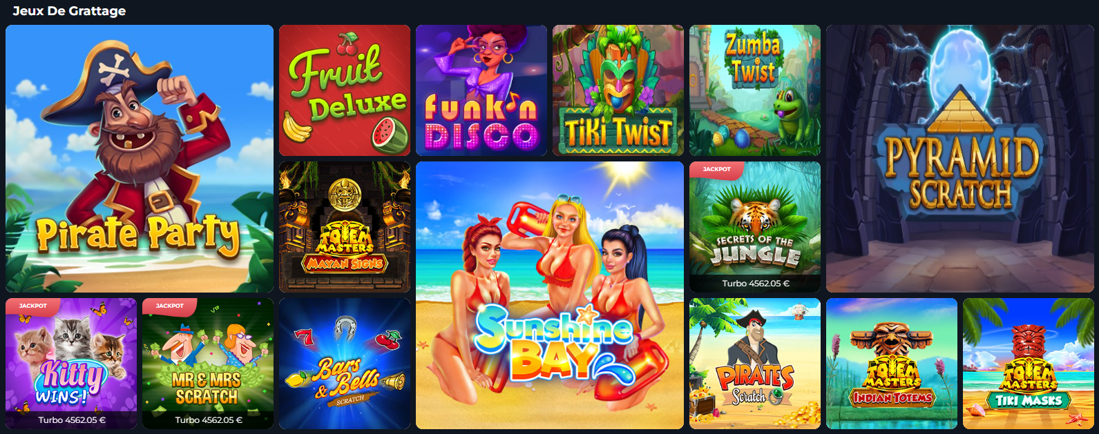 Jeux de Grattage Secure au Casino Scratch-Mania 2026