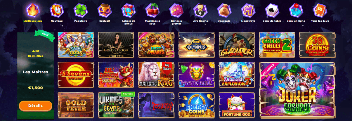 Avis des Meilleurs Jeux en Wazamba-Casino FR